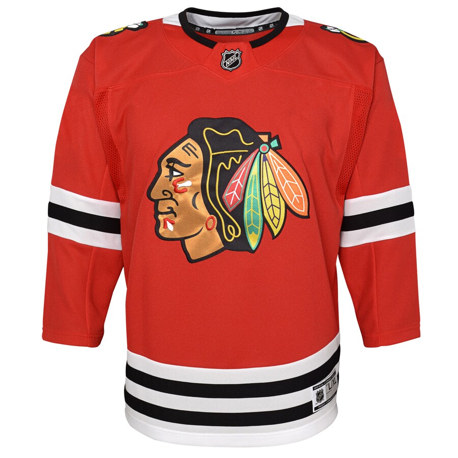 NHL Youth Chicago Blackhawks Personalized Premier Red Home Jersey