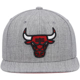 Chicago Bulls Team Heather Gray 2.0 Mitchell & Ness Snapback Hat - Pro Jersey Sports