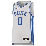 Men's Duke Blue Devils Nike Replica #0 Basketball Jersey -White - Pro Jersey Sports
