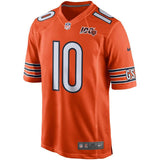 Men's Chicago Bears Mitchell Trubisky Nike Orange 100th Season Game Jersey - Pro Jersey Sports