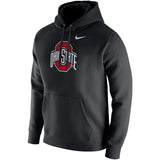 Ohio State Buckeyes Nike Logo Club Fleece Pullover Hoodie - Black - Pro Jersey Sports
