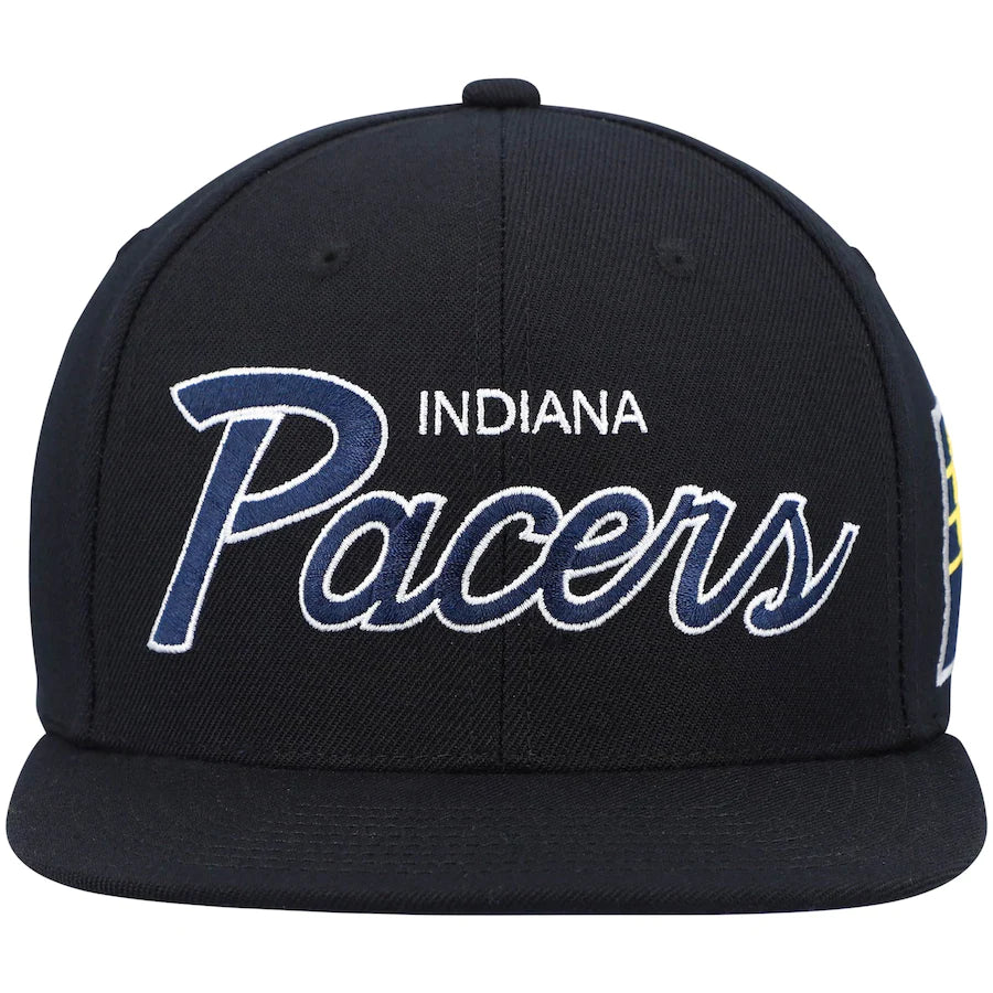 Indiana Pacers Team Script 2.0 Mitchell & Ness Snapback Hat