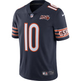 Men's Chicago Bears Mitchell Trubisky Nike Navy NFL 100th Season Limited Jersey - Pro Jersey Sports