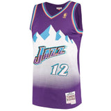 Men's Mitchell & Ness John Stockton Utah Jazz Purple 1996-97 Hardwood Classics Swingman Jersey - Pro Jersey Sports