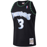 Men's Minnesota Timberwolves Stephon Marbury Mitchell & Ness Black Hardwood Classics Swingman Jersey - Pro Jersey Sports