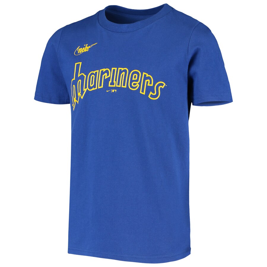 Men's Seattle Mariners Ken Griffey Jr. Nike Royal Cooperstown Collection Name & Number T-Shirt