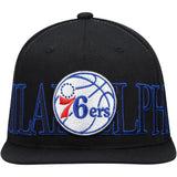 Men's Mitchell & Ness Black Philadelphia 76ers Winner Circle Snapback Hat - Pro Jersey Sports