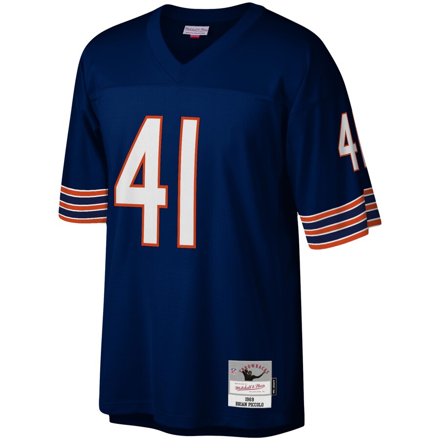 Men's Chicago Bears Brian Piccolo Mitchell & Ness Navy Legacy Replica Jersey