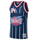 Men's Houston Rockets Hakeem Olajuwon Mitchell & Ness Navy 1996-97 Hardwood Classics Swingman Jersey - Pro Jersey Sports