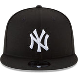 Men's New York Yankees New Era Black & White 9FIFTY Snapback Hat - Pro Jersey Sports