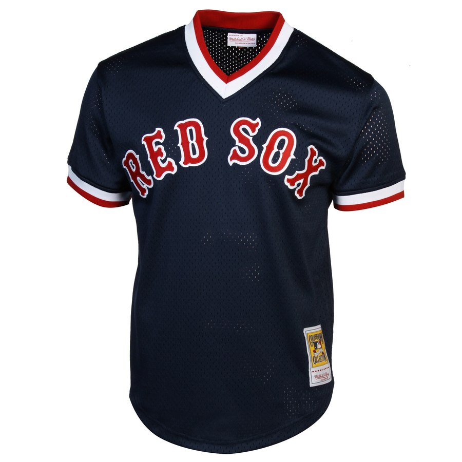 Men's Ted Williams Boston Red Sox Authentic Batting Practice Jersey By Mitchell And Ness