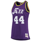 Men's New Orleans Jazz "Pistol" Pete Maravich Mitchell & Ness Purple Swingman Jersey - Pro Jersey Sports