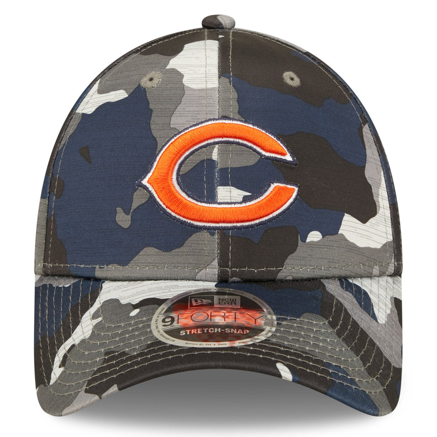 Men's Chicago Bears New Era Camo 2022 NFL Training Camp Official 9FORTY Adjustable Hat - Pro Jersey Sports