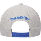 Detroit Pistons Gray Heather 2.0 Mitchell & Ness Snapback Hat - Pro Jersey Sports