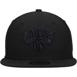 Men's New York Knicks New Era Black On Black Color Pack 9FIFTY Snapback Hat - Pro Jersey Sports