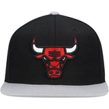 Men's Mitchell & Ness Chicago Bulls Core Black/ Gray Adjustable Snapback Hat - Pro Jersey Sports