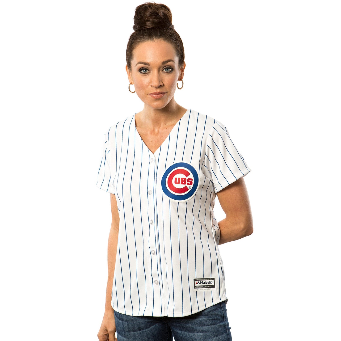 Women's Chicago Cubs Kris Bryant Majestic White Home Cool Base Player Jersey