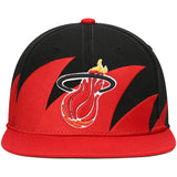 Miami Heat HWC Sharktooth Mitchell & Ness Snapback Hat - Pro Jersey Sports