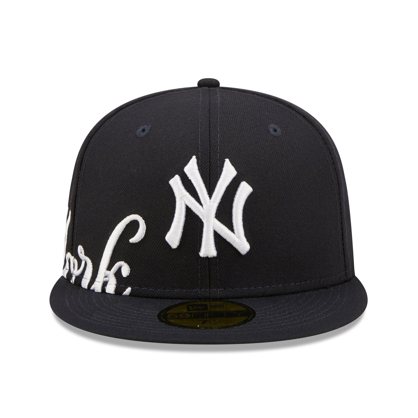 Men's New York Yankees New Era Navy Sidesplit 59FIFTY Fitted Hat
