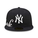 Men's New York Yankees New Era Navy Sidesplit 59FIFTY Fitted Hat - Pro Jersey Sports