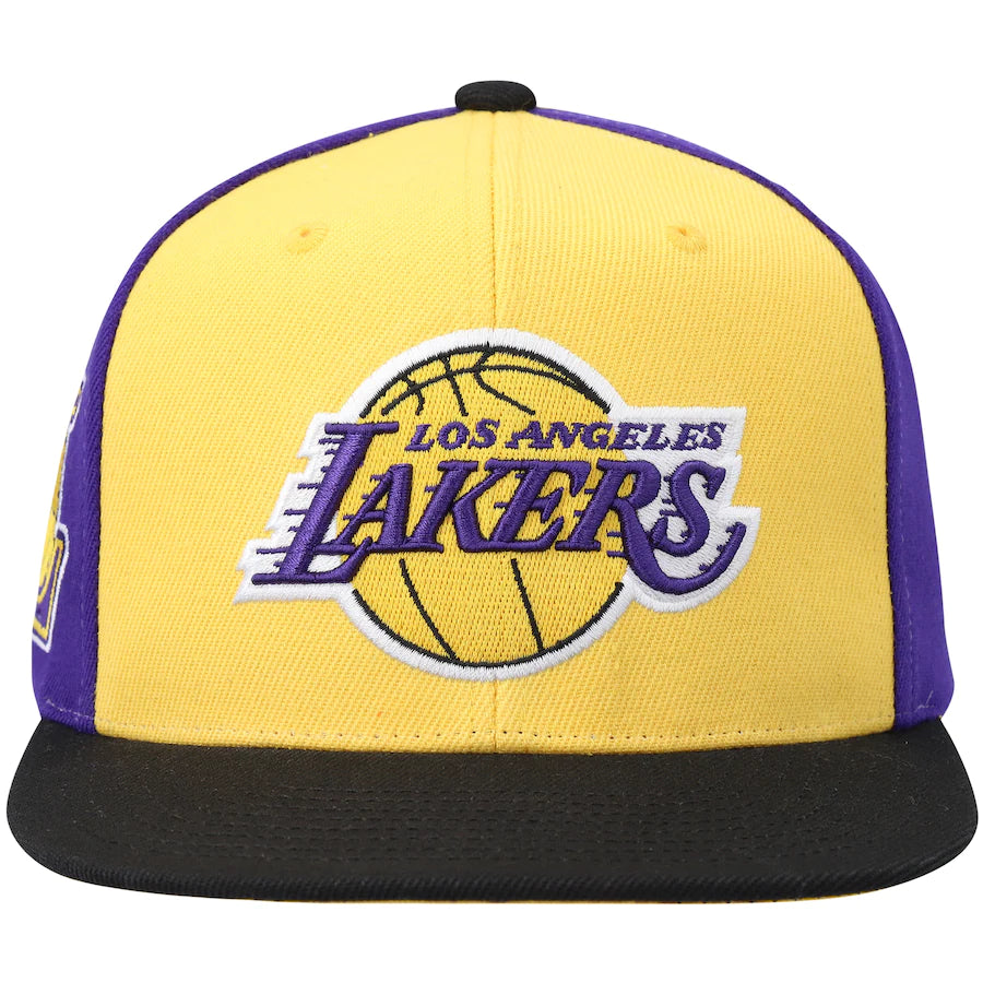 Los Angeles Lakers NBA On The Block Mitchell & Ness Snapback Hat