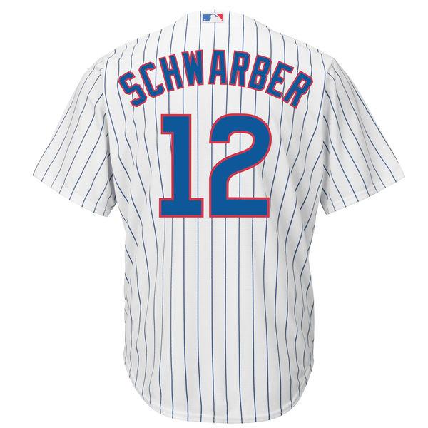 Kyle Schwarber Chicago Cubs Youth Screen Print Replica Cool Base Jersey, White