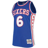 Mens Philadelphia 76ers Julius Erving Mitchell & Ness Royal Hardwood Classics Swingman Jersey - Pro Jersey Sports