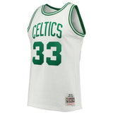 Men’s Larry Bird Boston Celtics 1985-86 White Swingman Replica Jersey By Mitchell & Ness - Pro Jersey Sports