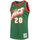 Men's Seattle SuperSonics Gary Payton Mitchell & Ness Green 1995-96 Hardwood Classics Swingman Jersey - Pro Jersey Sports