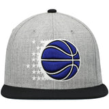 Men's Orlando Magic Mitchell & Ness Gray/Blue Heathered Underpop Snapback Hat - Pro Jersey Sports