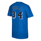 Men's Shaquille O'Neal Los Angeles Lakers Mitchell & Ness Reload 2.0 Name & Number T-Shirt - Blue - Pro Jersey Sports