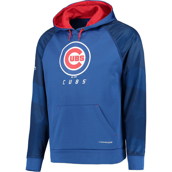 Men's Chicago Cubs Majestic Royal Armor II Tonal Therma Base Pullover Hoodie - Pro Jersey Sports - 2