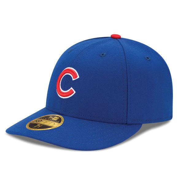 Chicago Cubs Authentic Collection On-Field 59FIFTY Low Profile Game Cap with 2016 World Series Patch Size 8