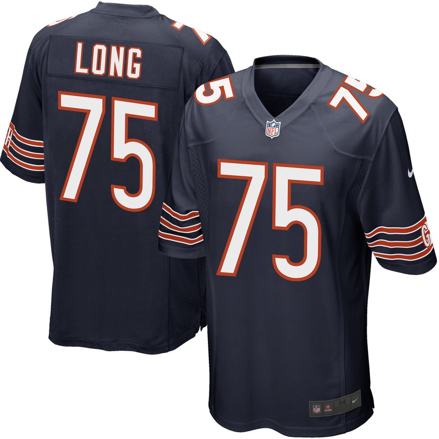 Youth Chicago Bears Kyle Long Nike Navy Blue Team Color Game Jersey