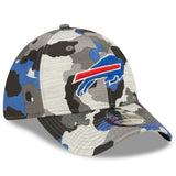 Men's Buffalo Bills New Era Camo 2022 NFL Training Camp Official 39THIRTY Flex Hat - Pro Jersey Sports
