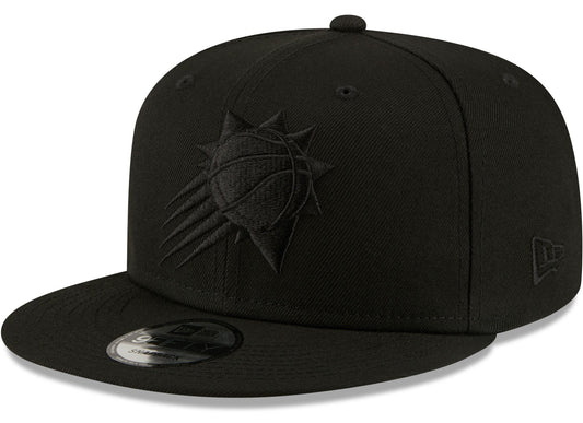 Men's Phoenix Suns New Era Black On Black Color Pack 9FIFTY Snapback Hat - Pro Jersey Sports