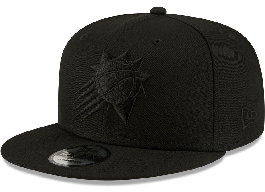 Men's Phoenix Suns New Era Black On Black Color Pack 9FIFTY Snapback Hat - Pro Jersey Sports