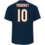 Mitchell Trubisky Chicago Bears NFL Majestic Eligible Receiver Name & Number T-Shirt – Navy - Pro Jersey Sports