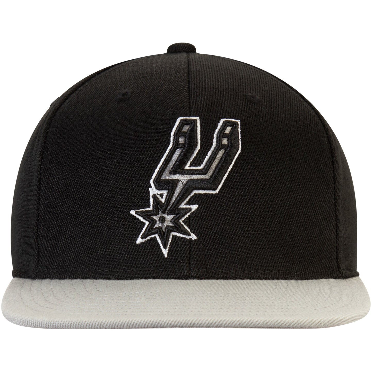 Men's Mitchell & Ness San Antonio Spurs Core 2 Tone Black/Gray Adjustable Snapback Hat