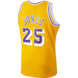Men's Eddie Jones Los Angeles Lakers Mitchell & Ness 1994-95 Hardwood Classics Swingman Player Jersey - Gold - Pro Jersey Sports