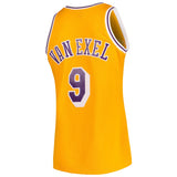 Men's Mitchell & Ness Nick Van Exel Los Angeles Lakers Gold 1996-97 Hardwood Classics Swingman Jersey - Pro Jersey Sports