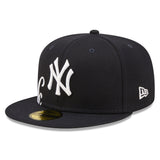 Men's New York Yankees New Era Navy Sidesplit 59FIFTY Fitted Hat - Pro Jersey Sports