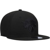 Men's New York Knicks New Era Black On Black Color Pack 9FIFTY Snapback Hat - Pro Jersey Sports