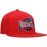 Men's Mitchell & Ness Houston Rockets Hardwood Classics Red Adjustable Snapback Hat - Pro Jersey Sports