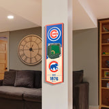 Chicago Cubs 6'' x 19'' 3D StadiumView Banner - Pro Jersey Sports