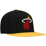 Miami Heat Mitchell & Ness Core Basic Snapback Hat - Black - Pro Jersey Sports