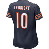 Women's Chicago Bears Mitchell Trubisky Nike Navy 100th Season Game Jersey - Pro Jersey Sports