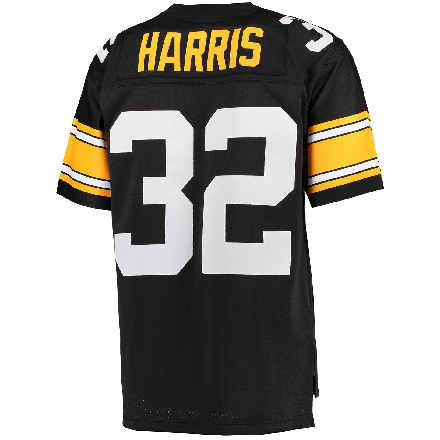 Men's Pittsburgh Steelers Franco Harris Mitchell & Ness Black Retired Player Replica Jersey