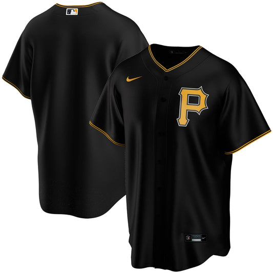 Men's Pittsburgh Pirates Nike Black Alternate Replica Team Jersey