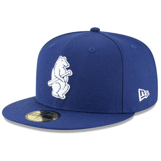 Men's Chicago Cubs New Era Royal Cooperstown 1914 Logo 59FIFTY Fitted Hat